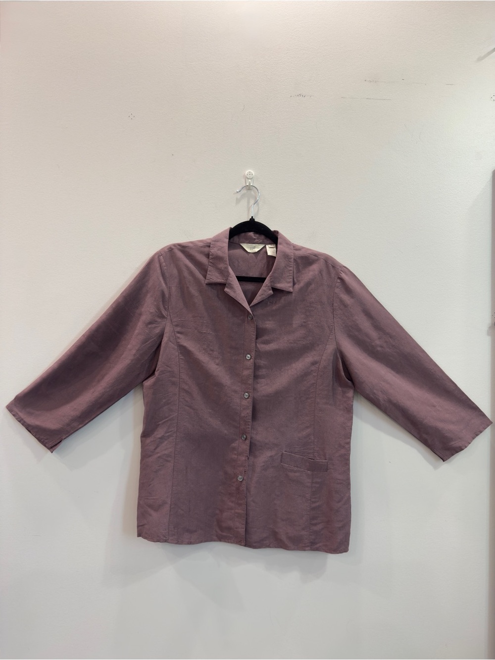J. Jill Dusty Mauve Button-Down Collared Shirt
